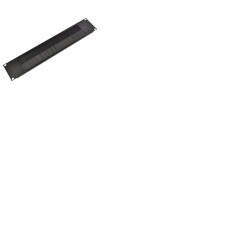 Brush Cable Entry Plate/Panel 2U 19" Rack Fitting For Data Audio & Power