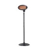 2kW EQ Heat Electric Freestanding Patio Heater Black