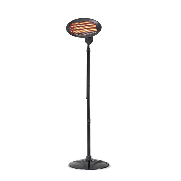 2kW EQ Heat Electric Freestanding Patio Heater Black
