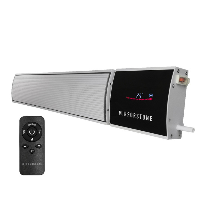 3kW Zenos Wi-Fi Remote Controllable Infrared Bar Heater (Available In Black Or White)