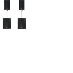 FBT X-Series Active System 5400W XLITE12A x2, X-SUB 118SA x2, Padded Bags and Poles