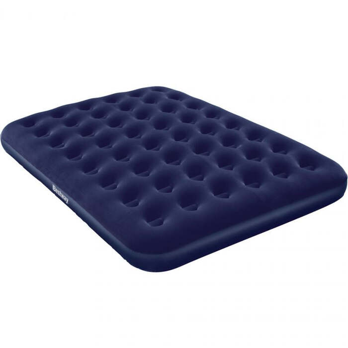 Bestway Queen Velor Mattress 203X152X22Cm - Navy Blue