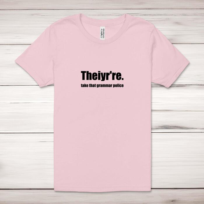 Grammar Police Adult T-Shirt