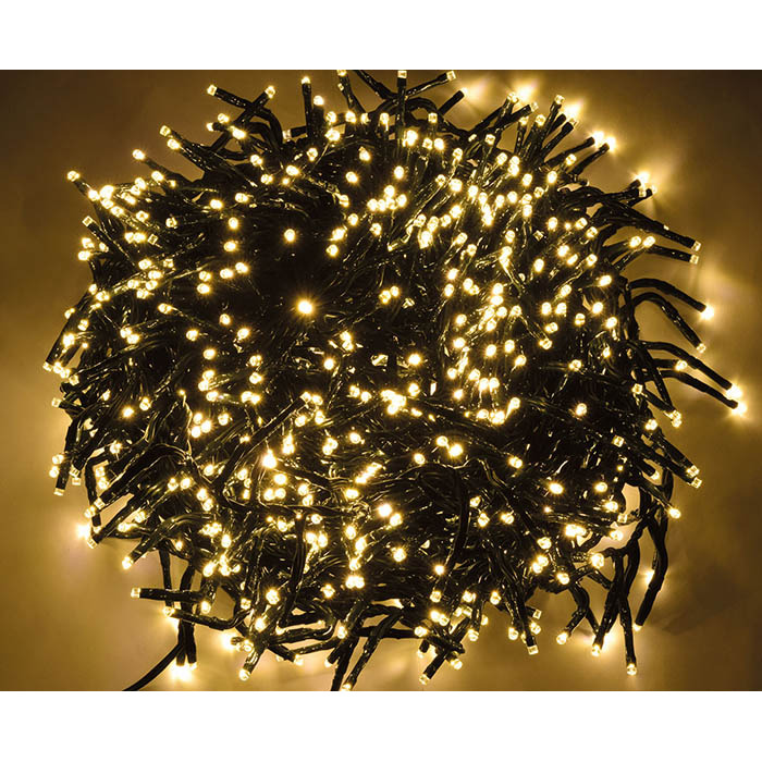 LED Cluster Lights with Timer - Warm White