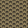 Into The Wild Leaf Motif Wallpaper Black and Gold Galerie 18515