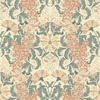 Hjarterum Ojvind Arts and Crafts Inspired Wallpaper Blue Pink Cream Galerie 83116