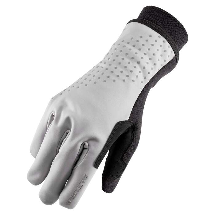 Nightvision Unisex Waterproof Insulated Cycling Gloves | M | 8K Waterproof & Breathable | Reflective Print & Touchscreen Compatible | Altura