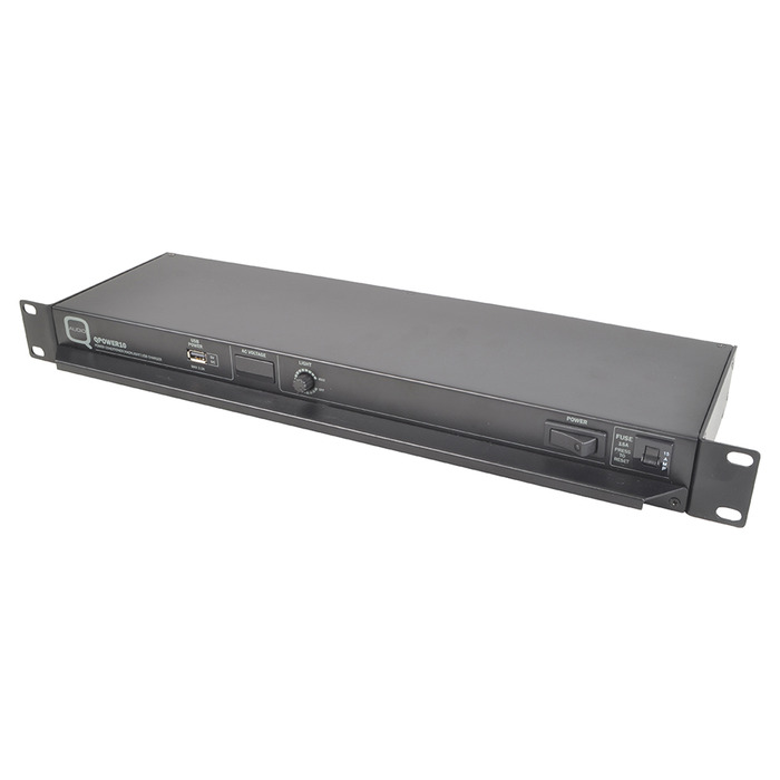 19" Power Distribution with Surge Protector, Rack Light & USB Power Socket