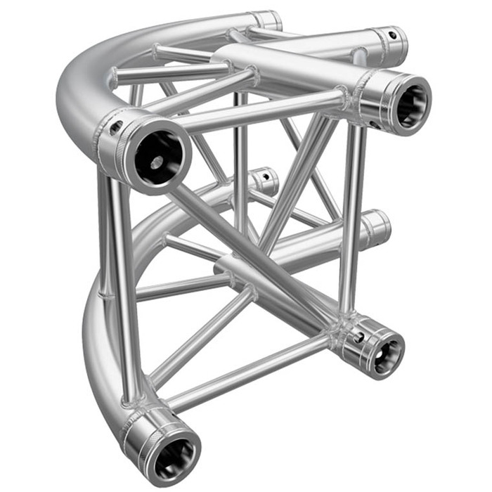Global Truss F34 PL 90 Degree Round Corner Quad Trussing 50mm