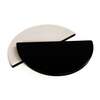 Draco Grills Black Half Moon Deflector Stones for 27 Inch Kamado Grill