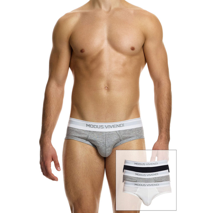 Modus Vivendi 100% Cotton Staple Brief 3 Pack