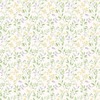 Just Kitchens Spring leaf trail Wallpaper Lilac Yellow Green Galerie G45456