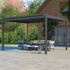 Bracken Outdoors Luna 3m x 4m Anthracite Grey Metal Rectangular Garden Pergola, Early March 2026