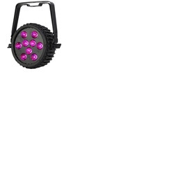 Slim LED Hex Par Can 9 x 10W RGBWAUV LEDs 25 Degree Beam Angle