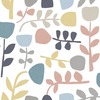 Juni Tulip Wallpaper Blue / Pink Fine Decor FD26539