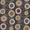 Sisu Floral Geometric Wallpaper Berry Fine Decor FD26552