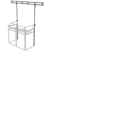 DJ Booth Overhead Kit with Adjustable Height Black