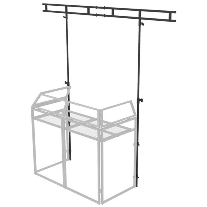 DJ Booth Overhead Kit with Adjustable Height Black