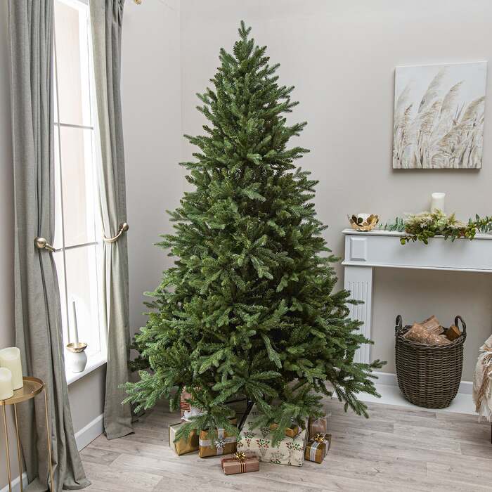 Basildon Artificial PE Green Christmas Tree 6FT, 7FT, 9FT, 7ft (2.1m)