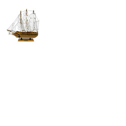 Handmade Confection Light Colour Ship Model 1X - 31cm High