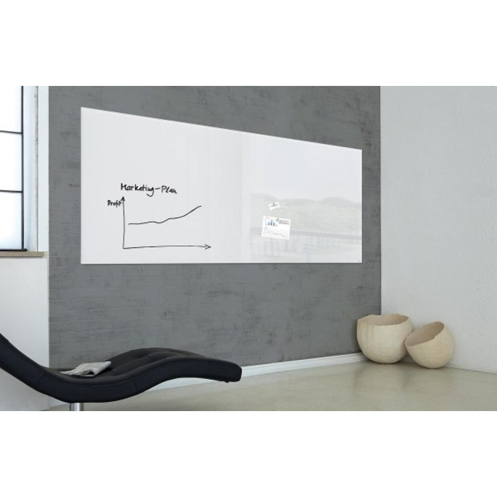 Glass whiteboard Artverum, Super White