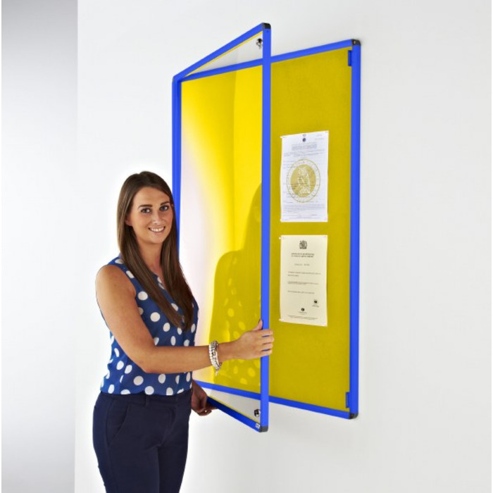Coloured Frame Tamperproof Noticeboard