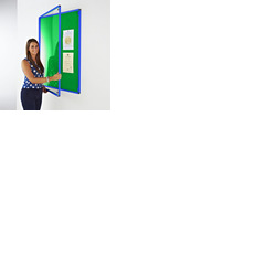 Coloured Frame Tamperproof Noticeboard