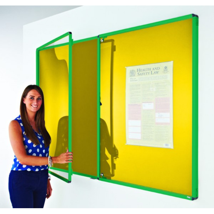 Coloured Frame Tamperproof Noticeboard