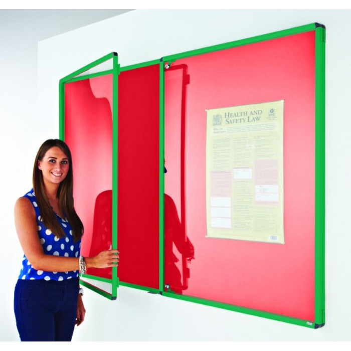Coloured Frame Tamperproof Noticeboard