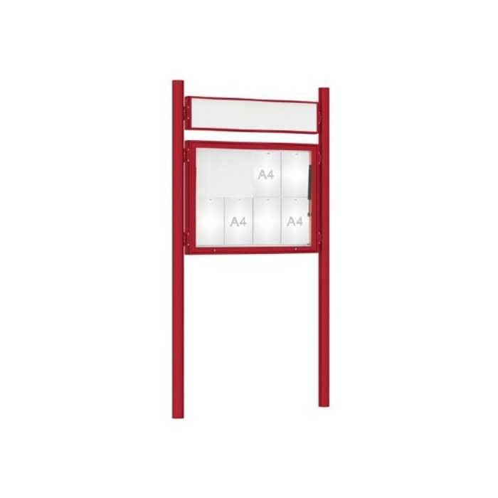 Premium Post Mounted Outdoor Noticeboard