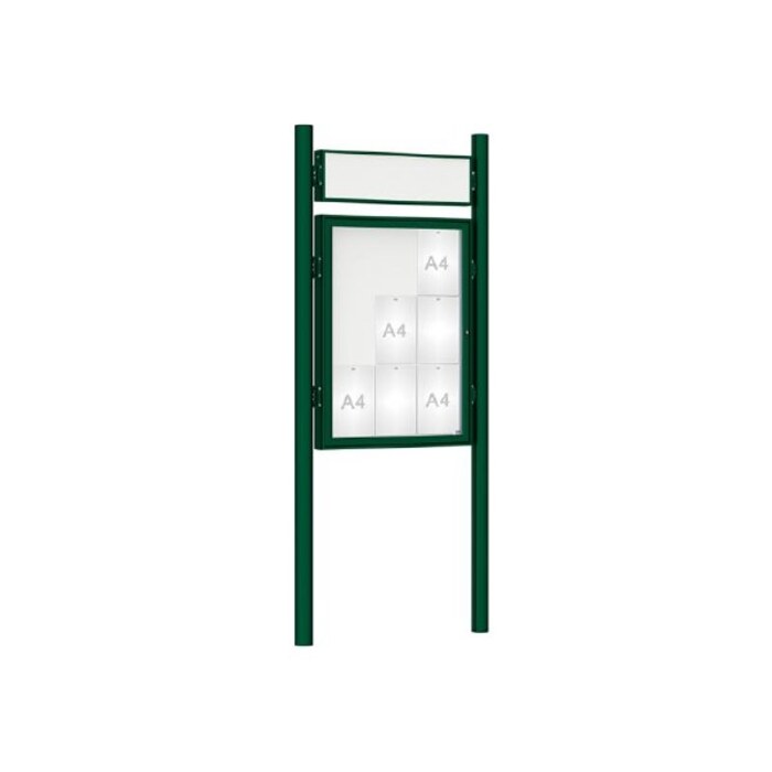 Premium Post Mounted Outdoor Noticeboard