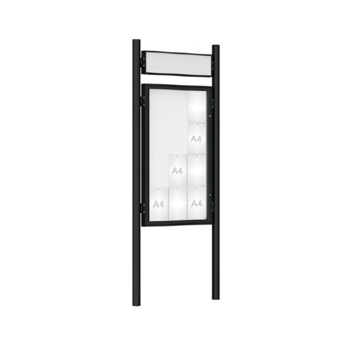 Premium Post Mounted Outdoor Noticeboard