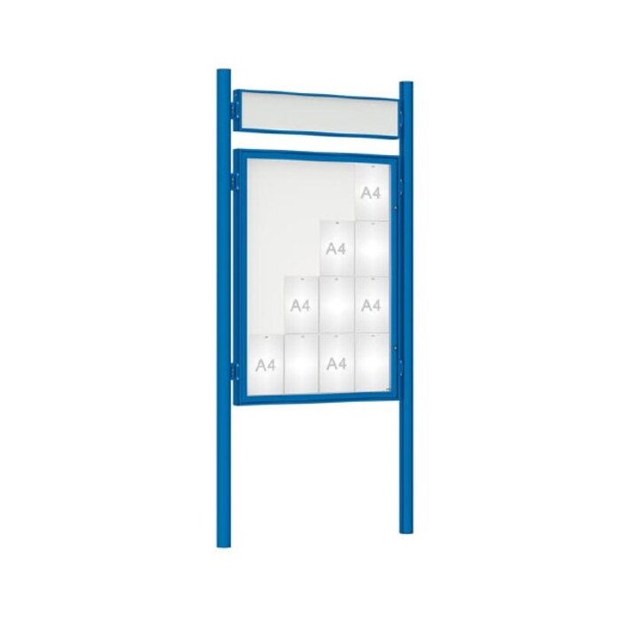 Premium Post Mounted Outdoor Noticeboard