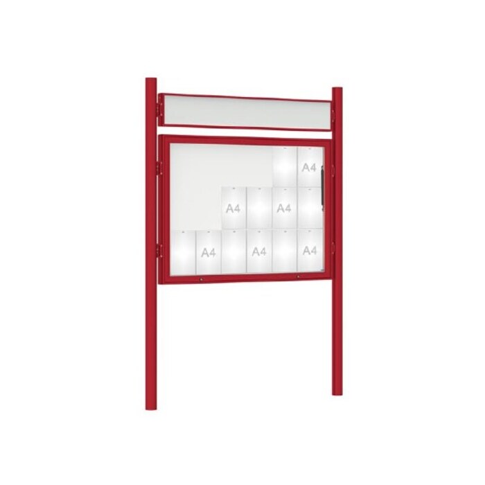 Premium Post Mounted Outdoor Noticeboard