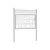 Premium Post Mounted Outdoor Noticeboard