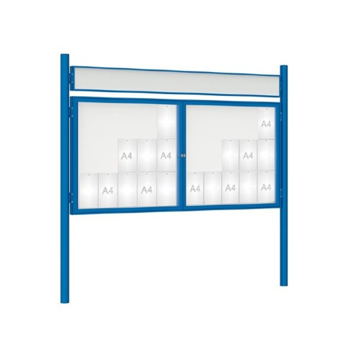 Premium Post Mounted Outdoor Noticeboard