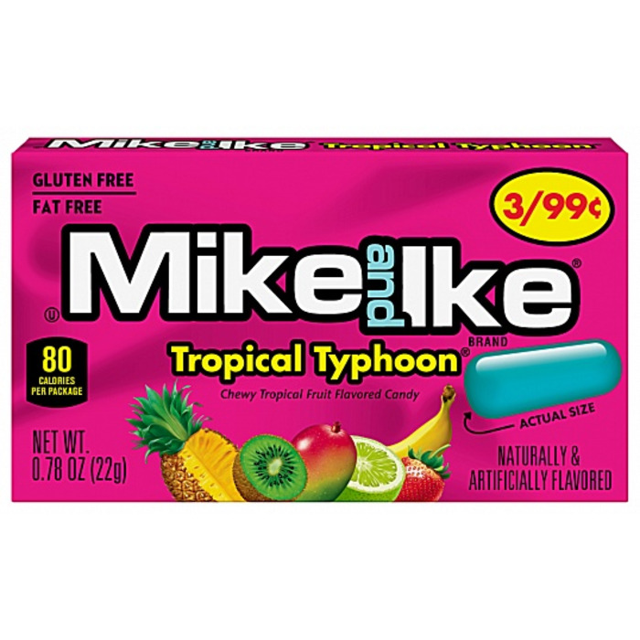 Mike & Ike Tropical Typhoon Minis Changemaker 22g *USA*