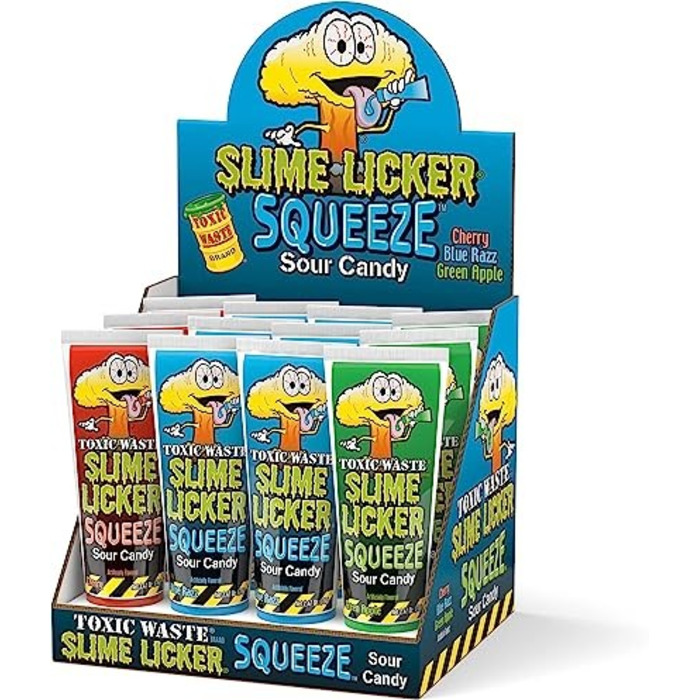 Toxic Waste Slime Licker Squeeze Gel 70g - 12 Pack