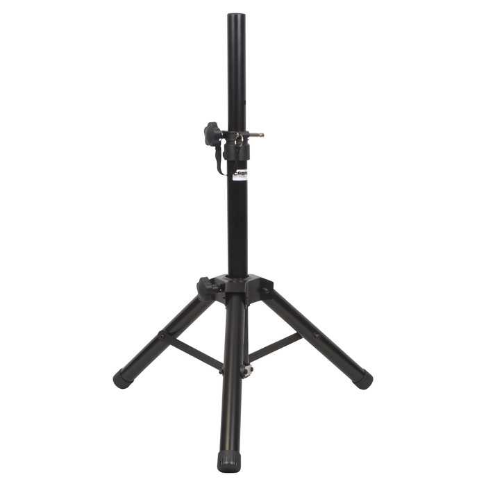Short Tripod Speaker Stand Adjustable Height of 700-970mm 35mm Fitting in Black