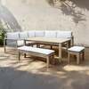 Bracken Outdoors Burford Rope Wooden Square Corner Sofa Garden Furniture Set with Mid Height Table, Late february 2026