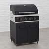 Draco Grills Titan Outdoor Kitchen Black 4 Burner Gas Barbecue with Cabinet, Late February 2026