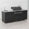 Draco Grills Titan 4 Burner Black Outdoor Kitchen Gas Barbecue with Side Burner and Sink, Late February 2026