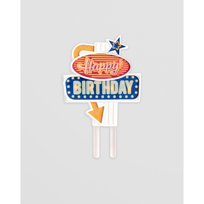 Flashing Cake Topper