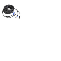 6 Pin XLR and Powercon Combi Cables DMX Lighting 15 Amp