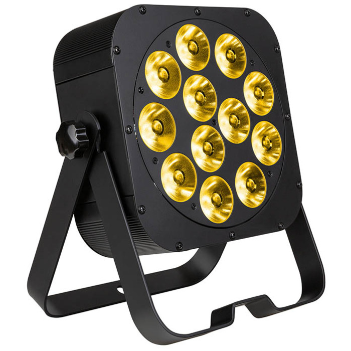 Flat LED Par Can Stage Lights RGBLA & UV LED with IR Remote 12 x 20W LEDs