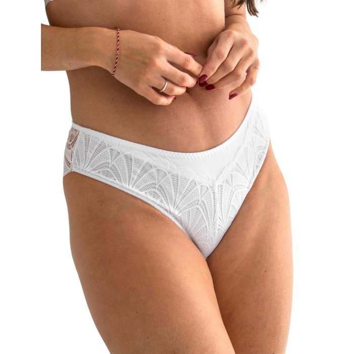 Pour Moi New Romance Brief - White - M - 12