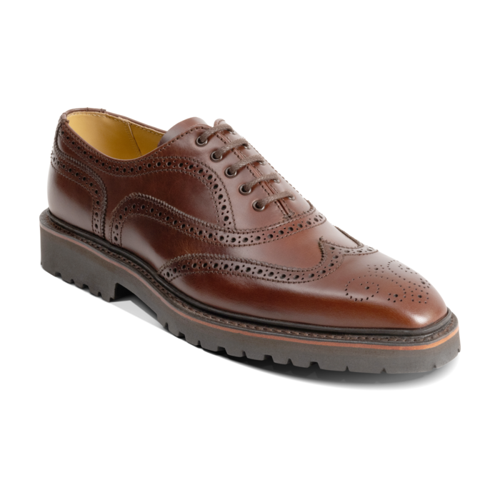 Sedburgh - Dark Brown Pull Up, 5 / F / 10mm Vibram sole
