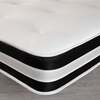 Starlight Beds™ Hand Tufted Finish 8. 5" Deep Luxurious Memory Foam with Spring White and Black Mattress