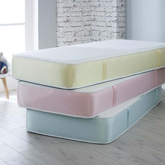 Starlight Beds™ | Pocket Sprung Children's Mattress - Yellow / 2ft6 Small Single Mattress (75cm by 190cm)