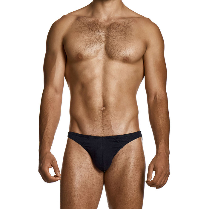 Modus Vivendi Cotton & Linen Low Cut Brief - Black